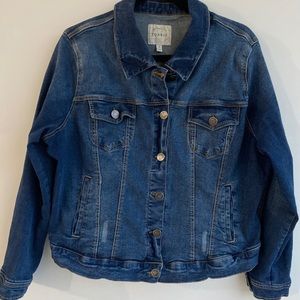 Torrid Denim Blue Jean Jacket Size 1X